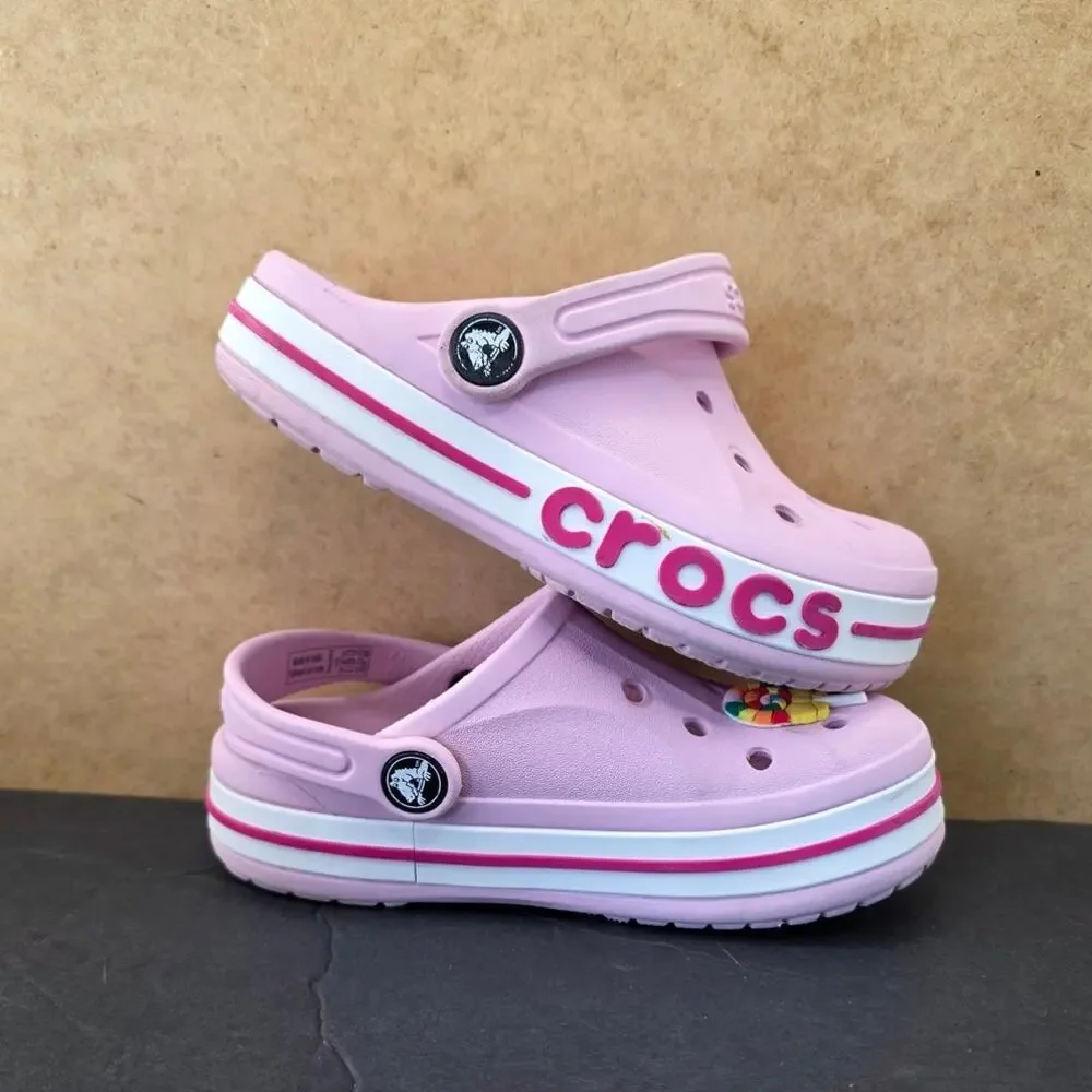 Crocs Bayaband Pink Clogs Toddler Size C12